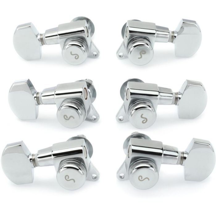 Schaller Germany M6 135 Guitar Locking Tuners Machines, 3x3 - CHROME