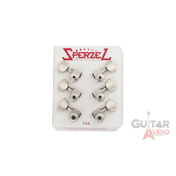 Sperzel 3x3 Trimlok 3 Per Side Locking Guitar Tuners 3+3 Tuning Pegs - NICKEL