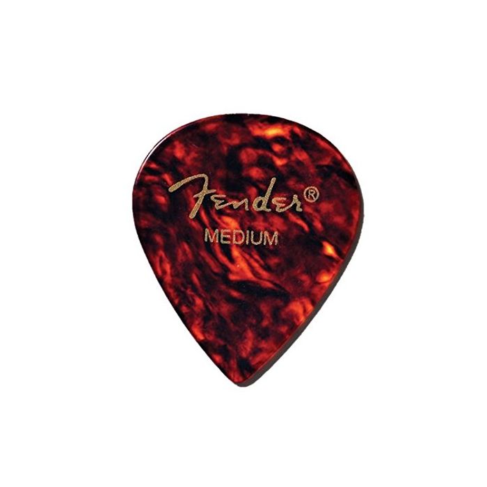 Fender 551 Classic Celluloid Guitar Picks - SHELL - MEDIUM - 12-Pack (1 Dozen)