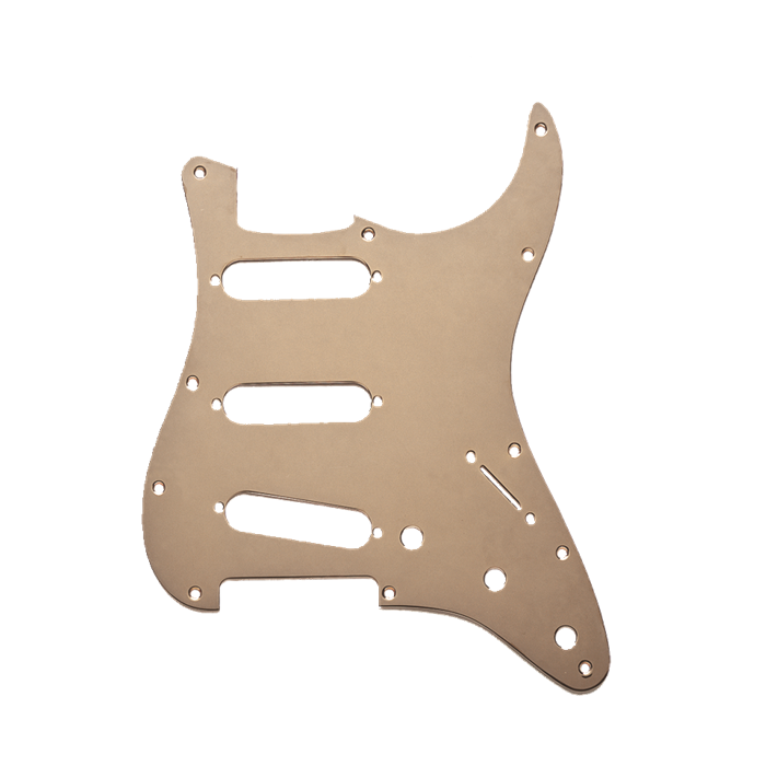 Genuine Fender American Standard 11-Hole Stratocaster Pickguard, GOLD ANODIZED