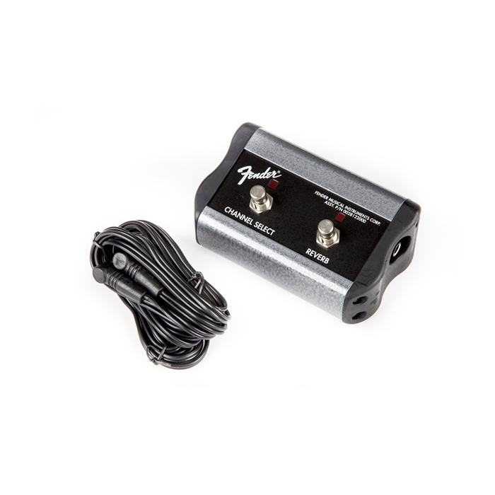 Genuine Fender 2-Button Channel/Reverb Amplifier Amp Footswitch - 099-4056-000
