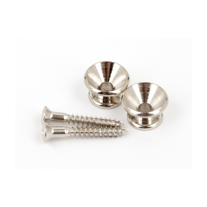 Genuine Fender Original Vintage Style Guitar Strap Buttons - NICKEL, Pair