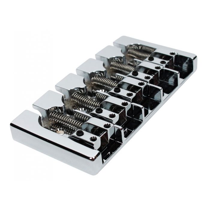 Hipshot A-Style FM3 5-String Aluminum Retrofit Fender Bass Bridge - CHROME