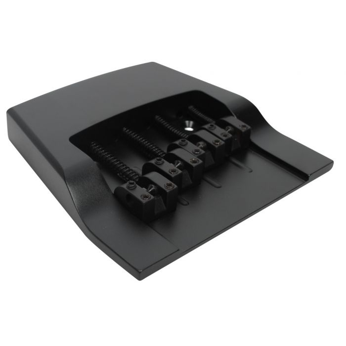 Hipshot 5RK400BB 4-String Bass Rickenbacker BRASS Replacement Bridge - BLACK