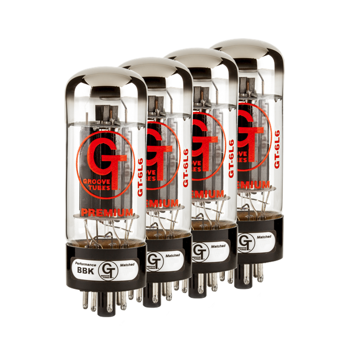 Groove Tubes Gold Series GT-6L6-S Matched Power Tubes Medium 4-7 GT QUARTET