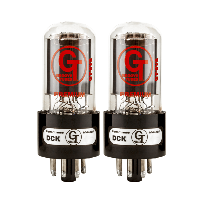 Groove Tubes Gold GT-6V6-S Matched Power Tubes Medium (4-7 GT Rating) DUET/PAIR