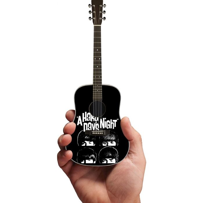 AXE HEAVEN Licensed Fab Four, A Hard Day's Night Tribute Miniature Guitar Display Gift