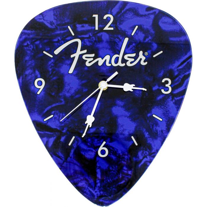 Fender Guitars Pick Wall Clock, Home/Office Musician Gift, Blue