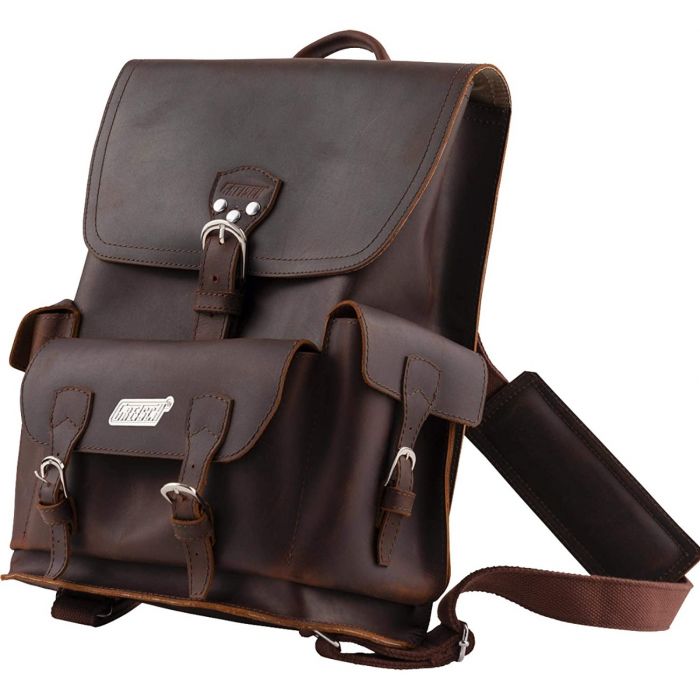 Gretsch Guitars Limited Edition Genuine Leather Backpack, Brown, 922-4527-100