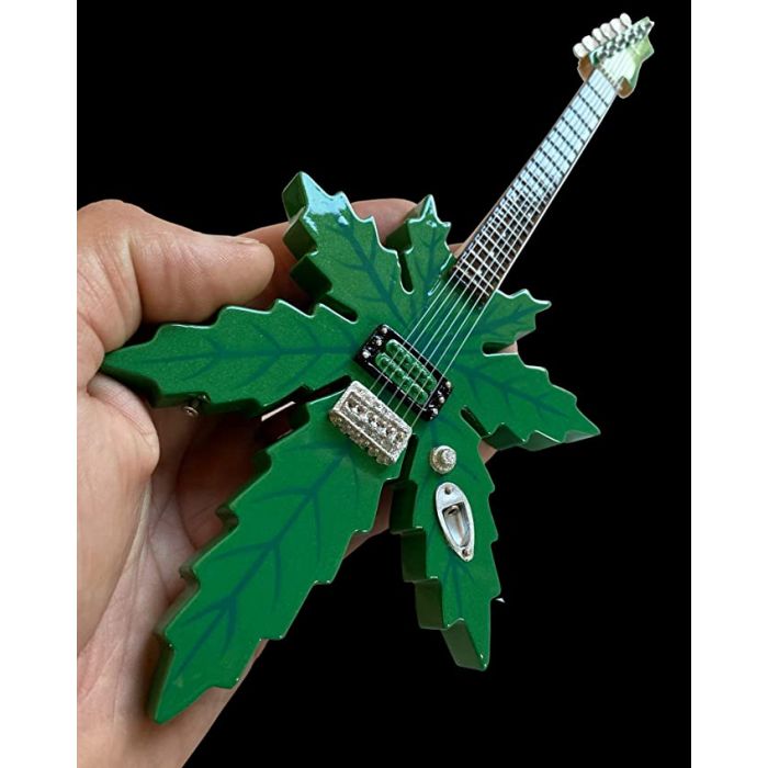 AXE HEAVEN Sweet Leaf Guitar Tommy Chong Pot Leaf Shape Miniature Guitar Gift