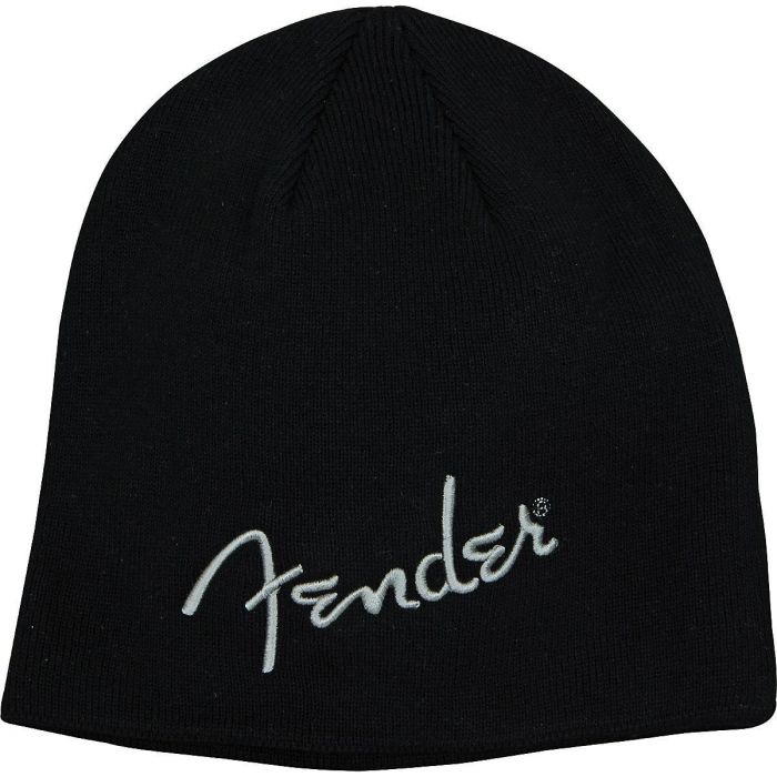 Genuine Fender Guitars Original Embroidered Logo Beanie Hat - BLACK