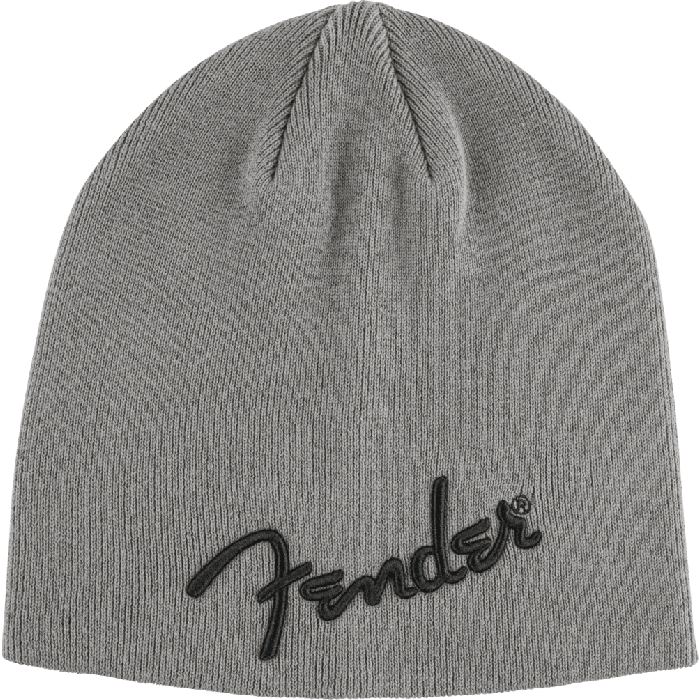Genuine Fender Guitars Logo Beanie, Charcoal Heather Gray, One Size