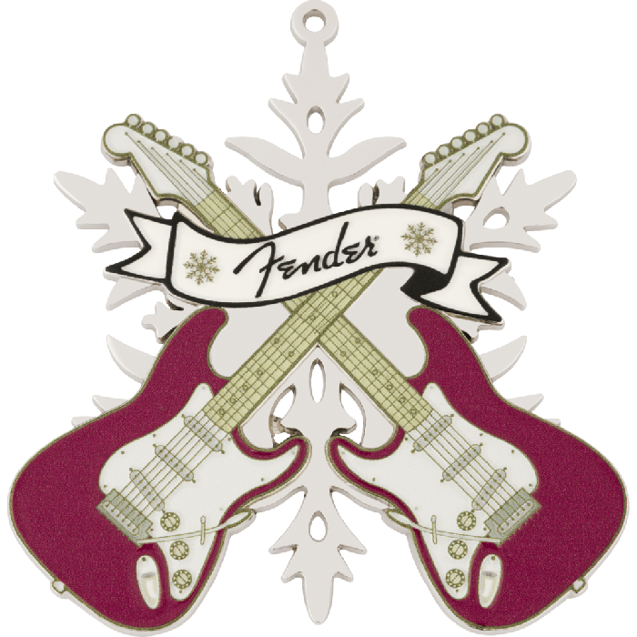 Genuine Fender Snowflake Limited Edition Metal Ornament, 2025