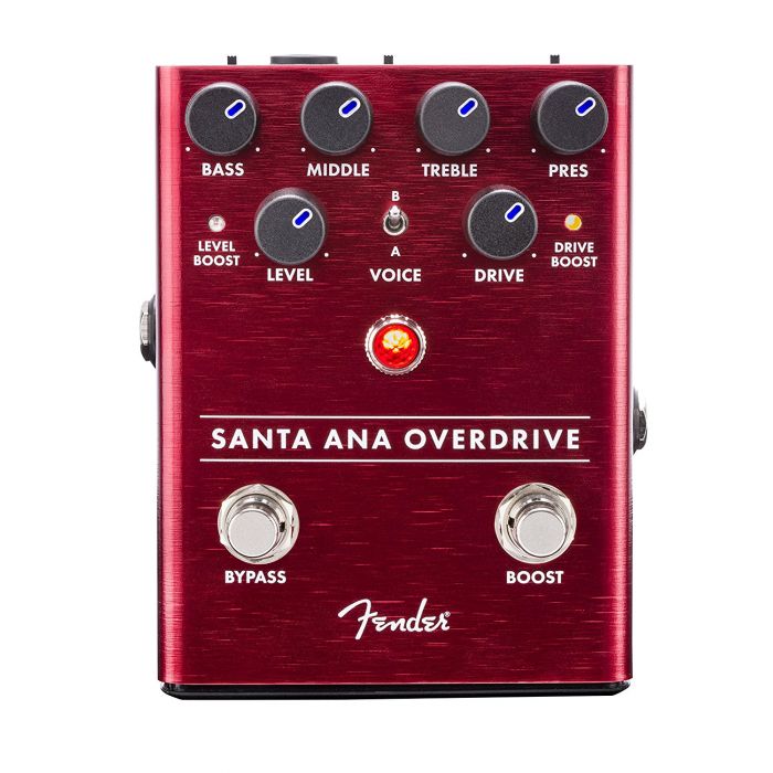Genuine Fender Santa Ana OVERDRIVE Electric Guitar Effects Stomp-Box Pedal
