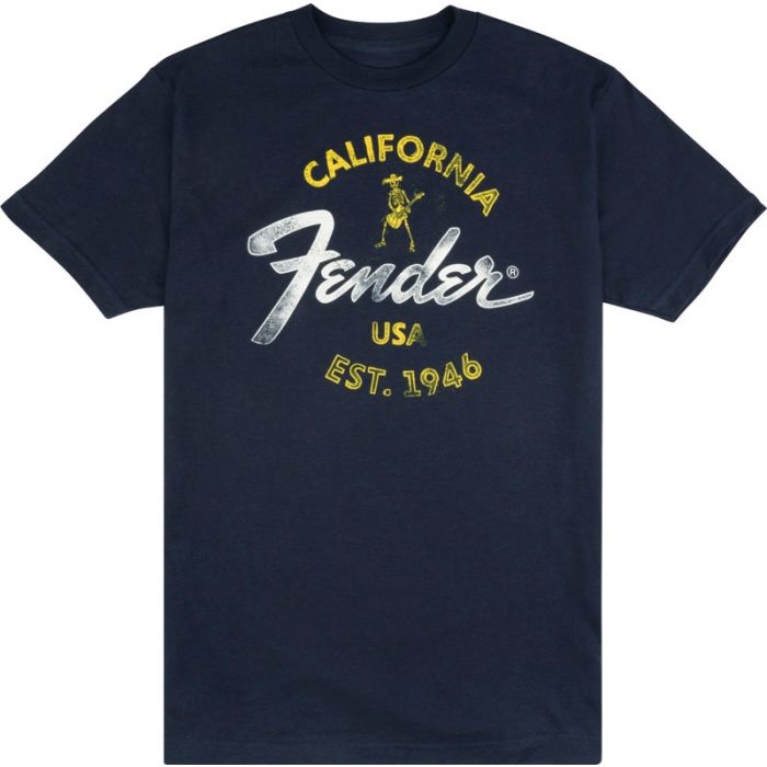 Fender Guitars Baja Blue T-Shirt, Blue, S (SMALL) 919-0117-306