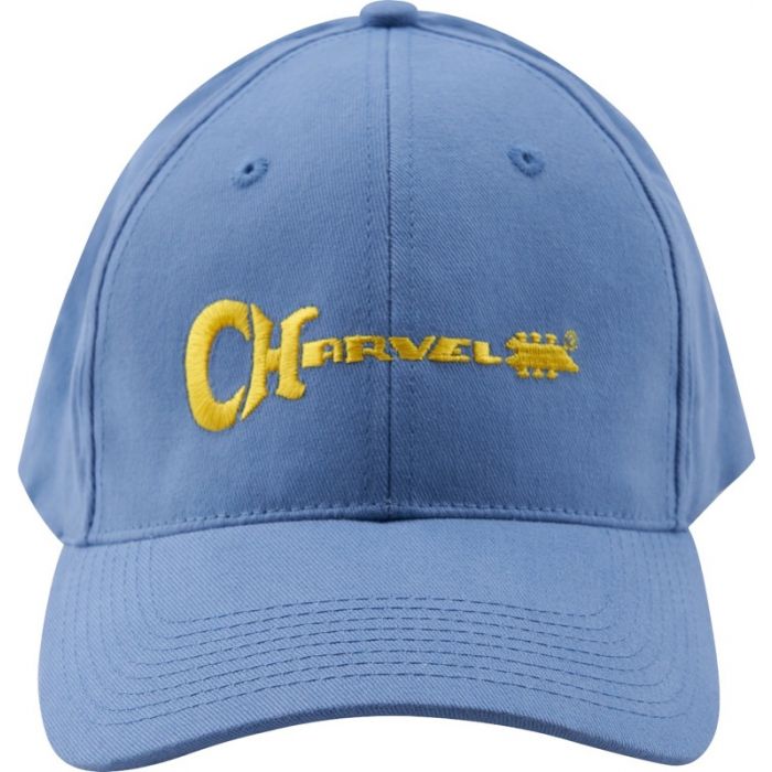 Charvel Guitars 3D Logo Hat, Blue and Yellow, One-Size Fits All 992-3324-001