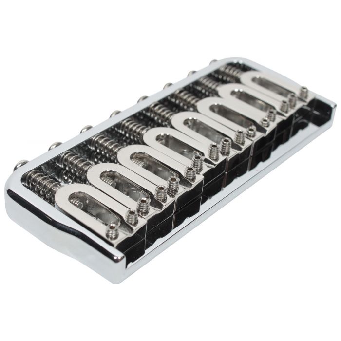 Hipshot 41080C 8-String Hardtail Fixed Electric Guitar Bridge .125" - CHROME