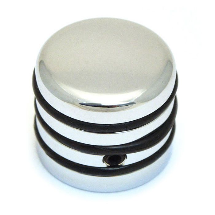 Hipshot O-Ring Guitar & Bass Control Knob for 6mm Split or Solid Shaft - CHROME