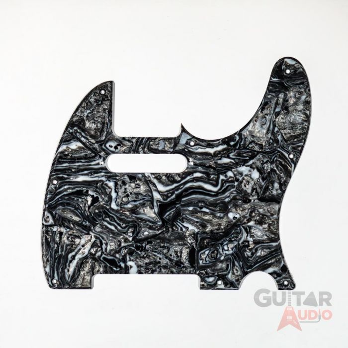 D'Andrea Pro Telecaster/Tele 8-Hole Guitar Pickguard - Black Abalone