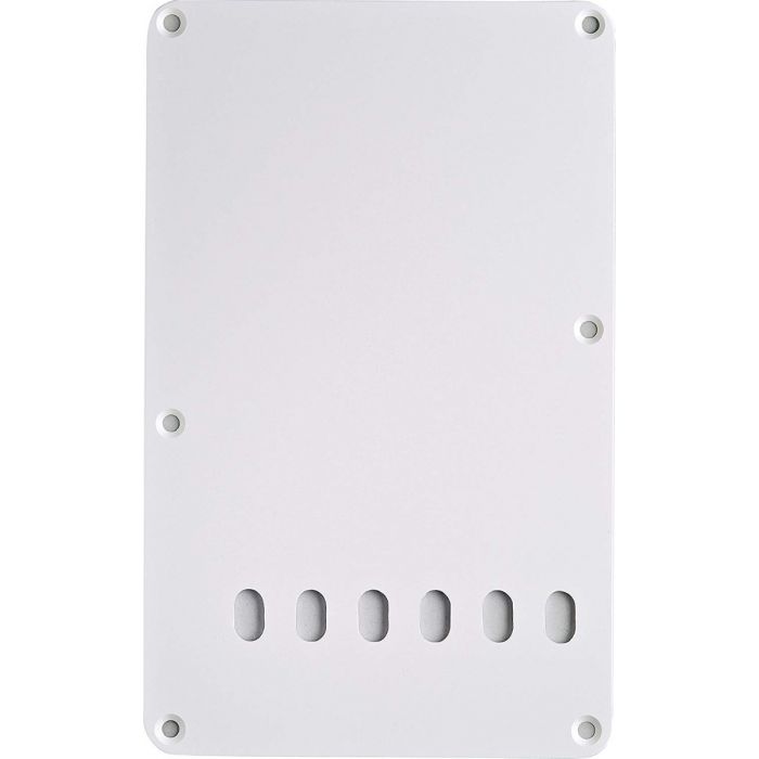 Genuine Fender 1-Ply Vintage Style 6-Hole Stratocaster/Strat Back Plate - WHITE