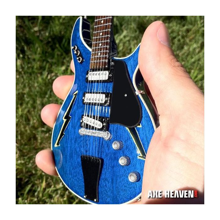 AXE HEAVEN Bob Weir Modulus Lightning Bolt MINIATURE Guitar Display Gift