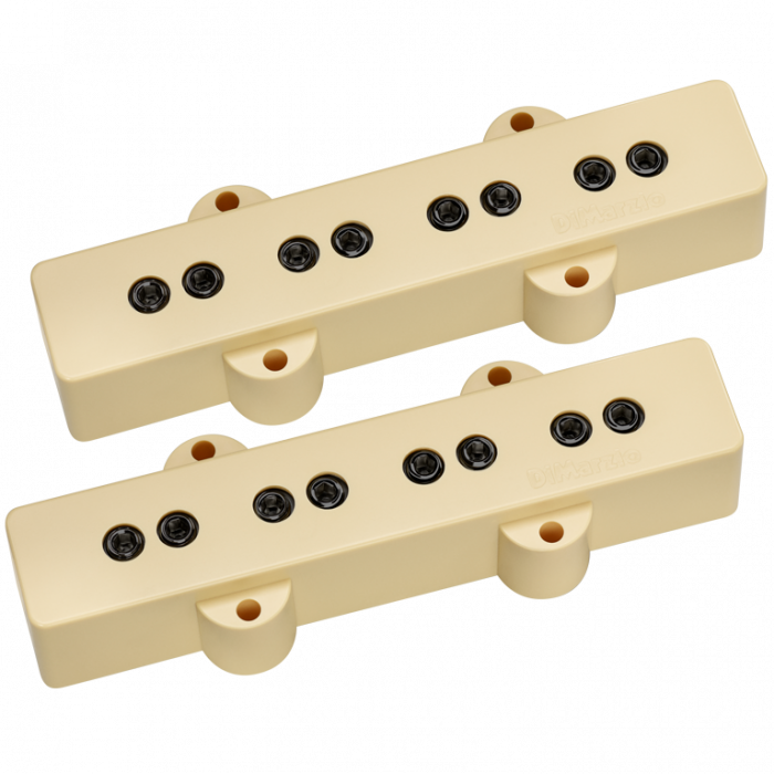 DiMarzio DP123CR Model J/Jazz Bass Neck and Bridge Pickups Set - CREAM