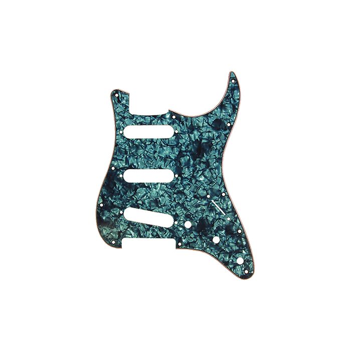 D'Andrea Pro Stratocaster/Strat 11-Hole Guitar Pickguard, Aqua Pearl, DPP-ST-AQP