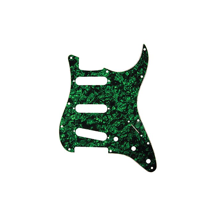 D'Andrea Pro Stratocaster/Strat 11-Hole Guitar Pickguard-Green Pearl, DPP-ST-GRP