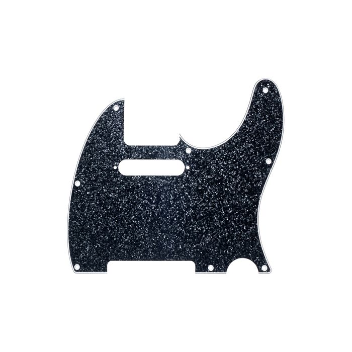 D'Andrea Pro Telecaster/Tele 8-Hole Guitar Pickguard - Black Sparkle, DPP-TL-BKS