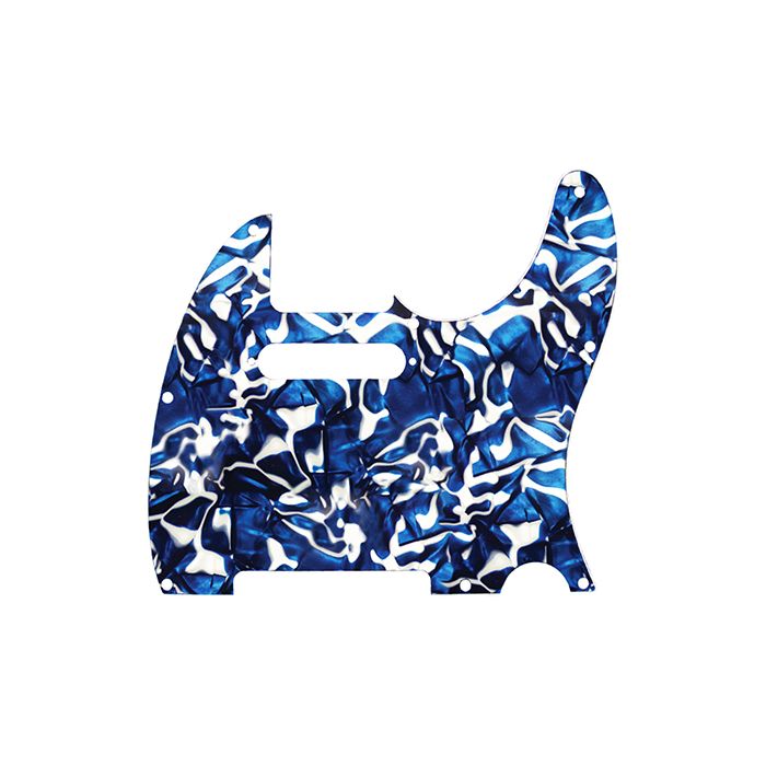 D'Andrea Pro Telecaster/Tele 8-Hole Guitar Pickguard - Blue Swirl, DPP-TL-BSP