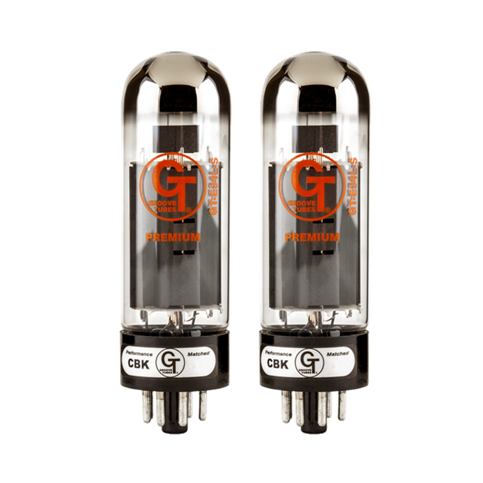 Groove Tubes Gold Series GT-E34L-S Matched Power Tubes Medium (4-7 GT) DUET/PAIR