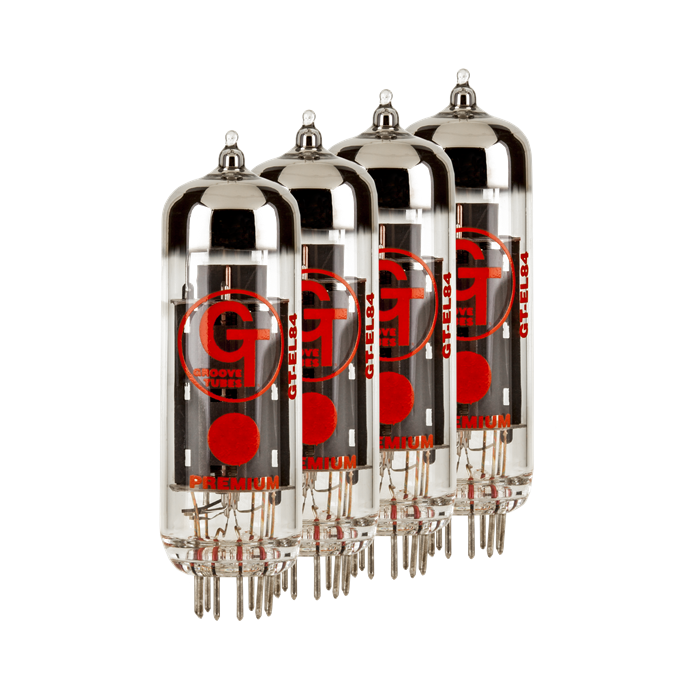 Groove Tubes Gold GT-EL84-S Matched Power Tubes Medium (4-7 GT Rating) QUARTET