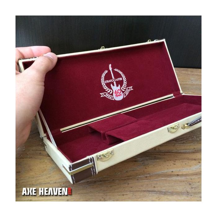 AXE HEAVEN Fender 60th Anniversary Miniature Strat Guitar Case, DISPLAY GIFT
