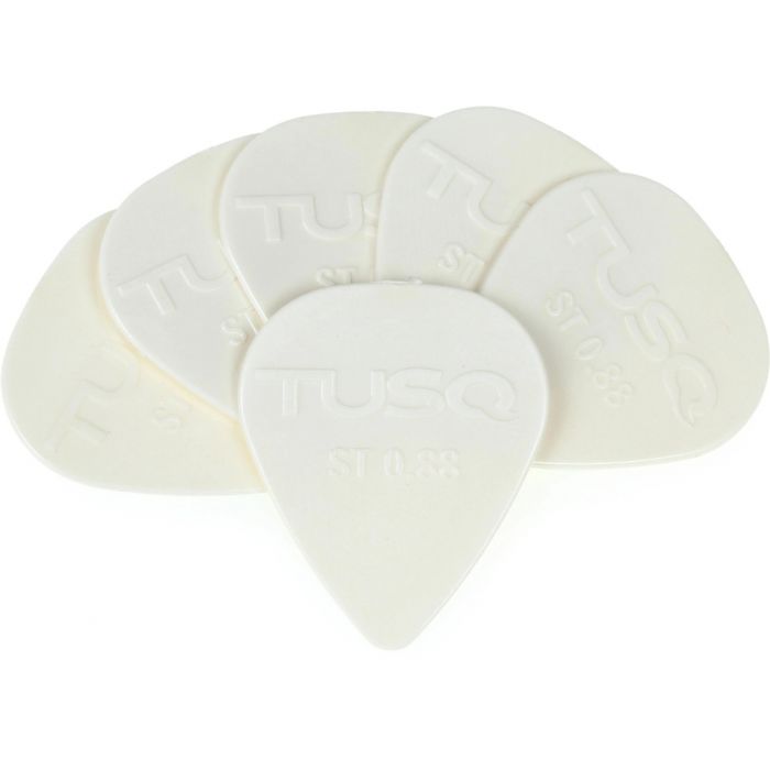 Graph Tech TUSQ Standard Guitar Picks - 0.88mm, BRIGHT TONE (6 Pack) PQP-0088-W6