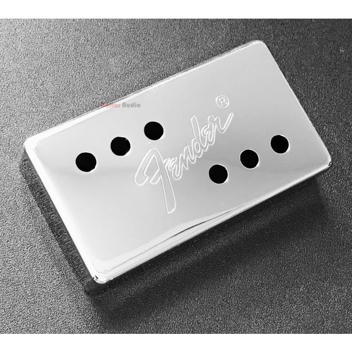 Genuine Fender 72' Tele Telecaster Humbucker Pickup Cover - CHROME with LOGO