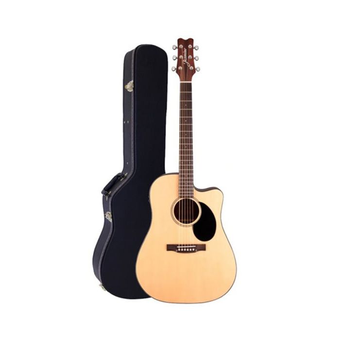 Jasmine JD93CE-NAT Dreadnought Acoustic-Electric Guitar with CASE