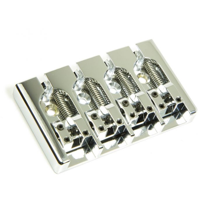 Hipshot A-Style 4-String Aluminum Bass Bridge .750" Spacing - CHROME