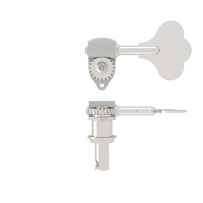 Hipshot 20670C Single Clover Key Ultralite Bass Tuning Key 3/8", Chrome