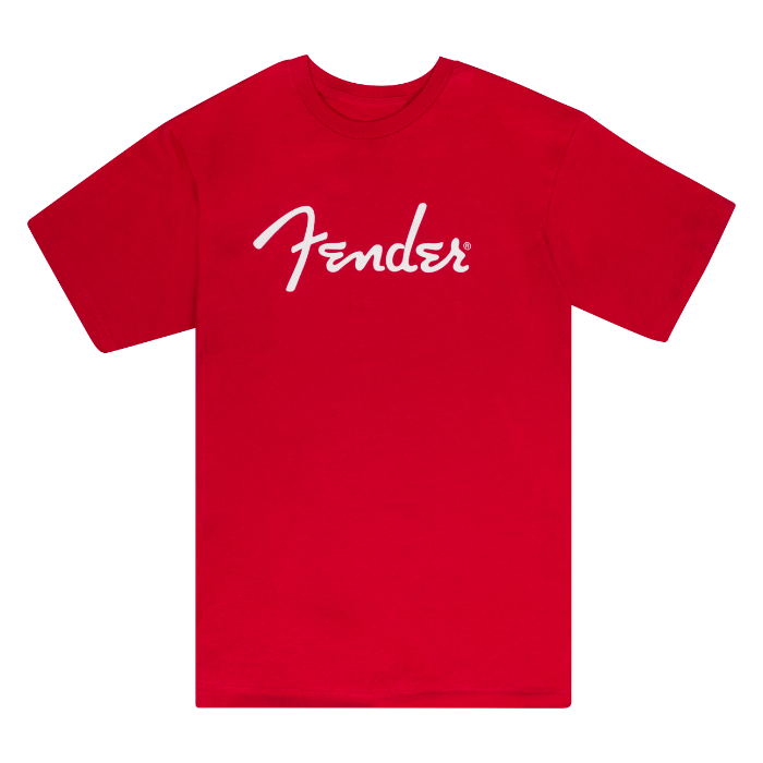 Fender Guitars Spaghetti Logo T-Shirt, Dakota Red, XL, EXTRA LARGE