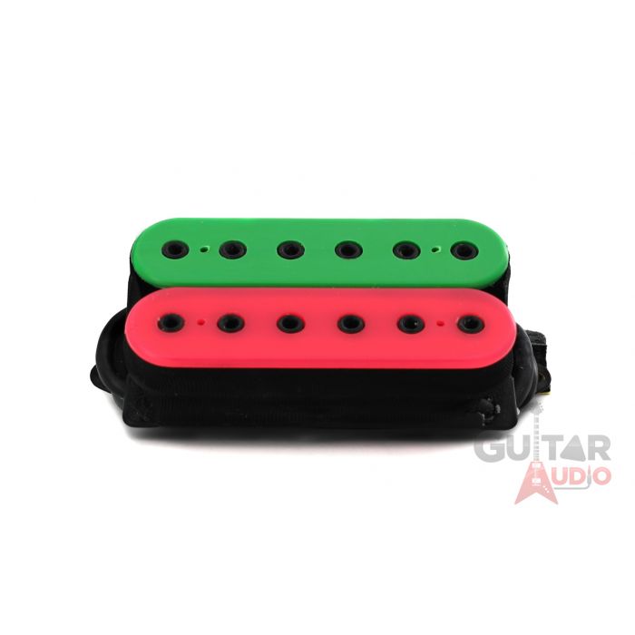 DiMarzio DP159PSP Evolution Bridge Guitar Pickup, F-Spaced, Green/Pink