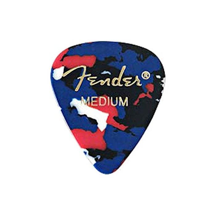 Fender 351 Classic Celluloid Guitar Picks - CONFETTI, MEDIUM - 12-Pack (1 Dozen)