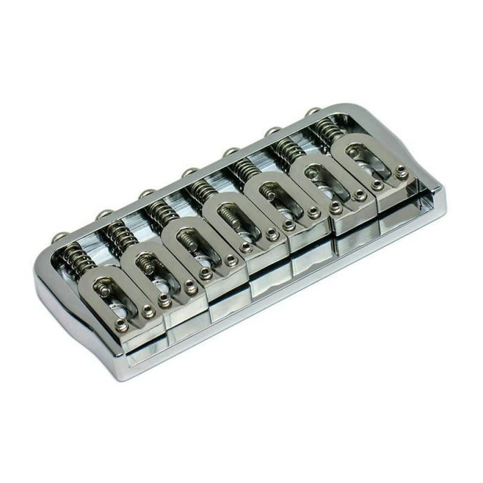 Hipshot 7-String LEFT-HANDED Hardtail Fixed Electric Guitar Bridge .125", CHROME