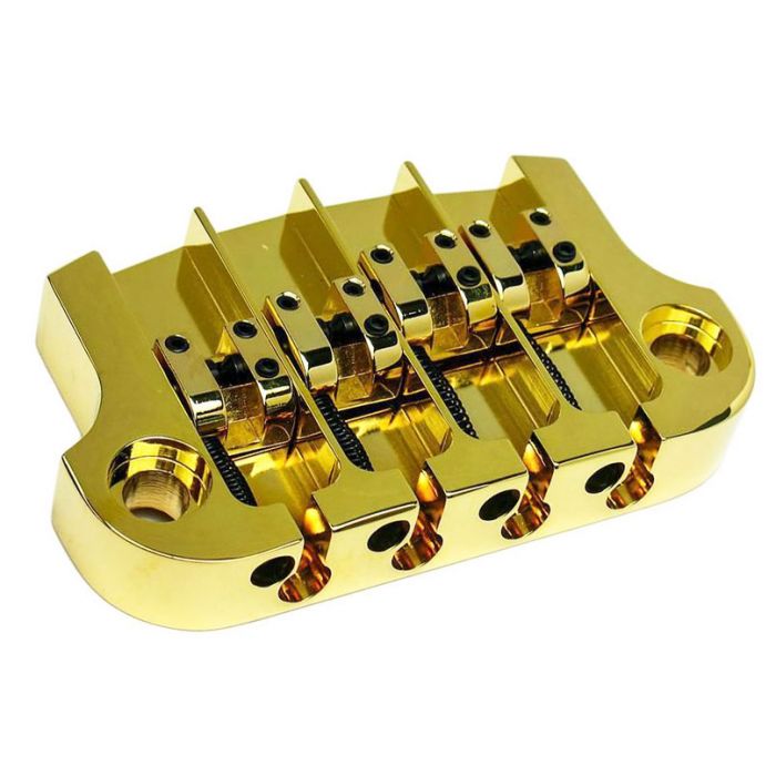 Hipshot SuperTone 3-Point Replacement Bridge for 4-String Gibson Bass - GOLD
