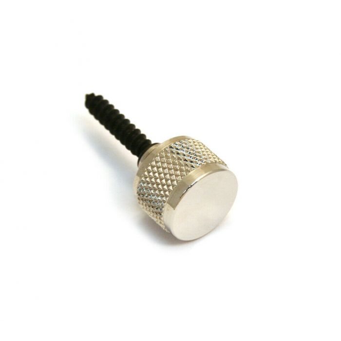 Genuine Gretsch Electromatic Strap Button w/Threaded Hanger Bolt, Chrome, Single