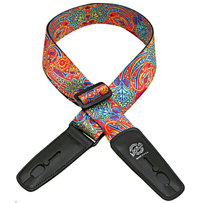 Lock-It Bob Masse Rock Art Leather End Guitar Strap, Summer of Love, LIS-035-BM5
