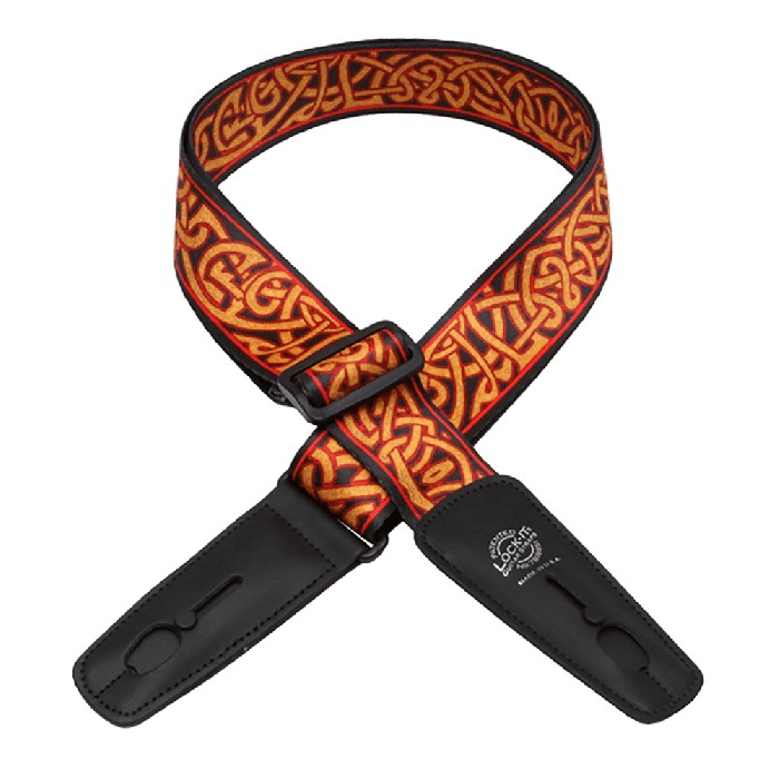 Lock-It Bob Masse Rock Art Leather End Guitar Strap - Harvey Twist, LIS-036-BM6