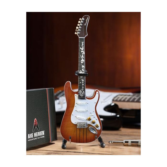 AXE HEAVEN Stevie Ray Vaughan Signature Hamiltone Miniature Guitar Display Gift