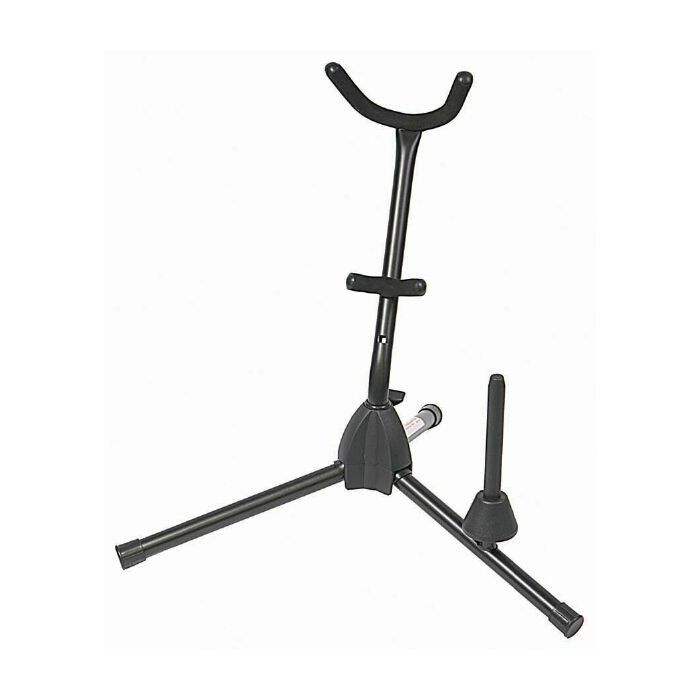 Stageline SAX-30 Black Tubular Saxophone/Sax Stand with Clarinet/Flute Peg