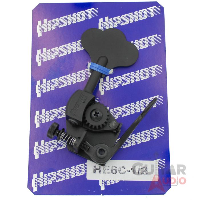 Hipshot HE6C-1/2 Ultralite D-Tuner X-Tender 1/2 Bass, Black, 20685B