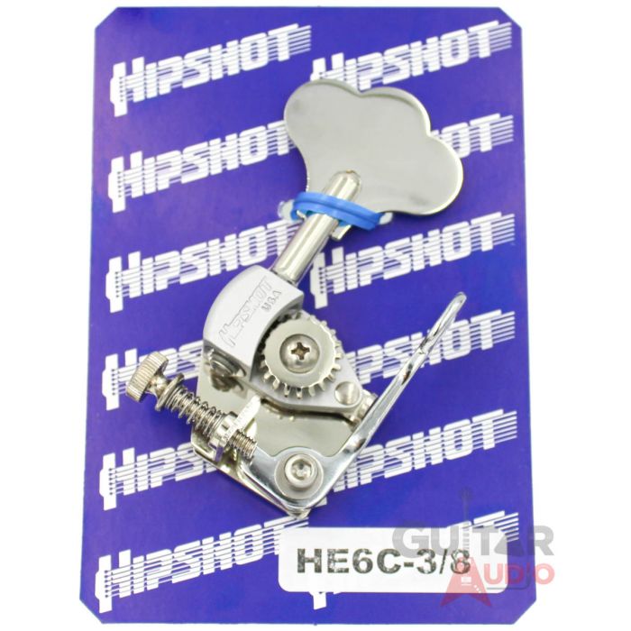 Hipshot HE6C-3/8 Ultralite D-Tuner X-Tender 3/8 Bass, Chrome, 20680C